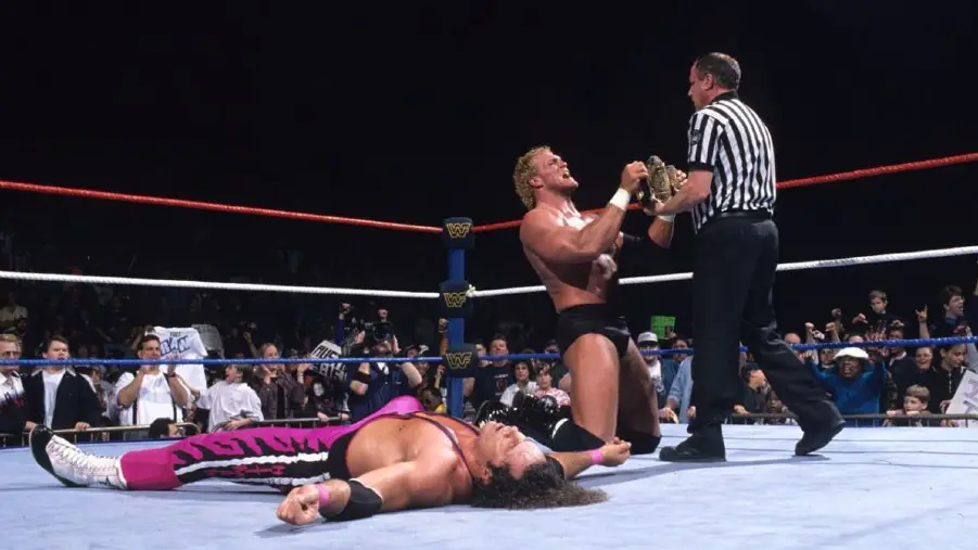 Sid wins wwe title bret hart raw 1997